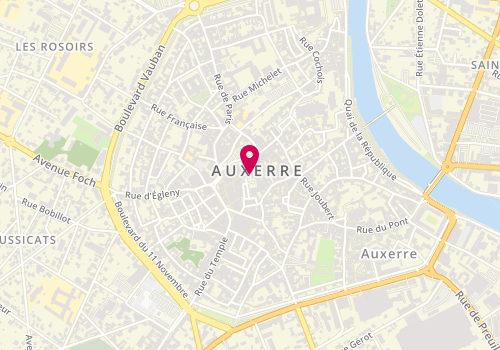 Plan de Librairie Obliques, 2 Pl. De l'Hôtel de Ville, 89000 Auxerre