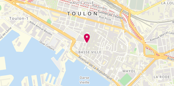 Plan de Le Poulpe Rouge, 17 Rue Pierre Semard, 83000 Toulon