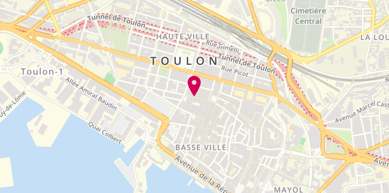 Plan de Librairie Brun, 395 Rue Jean Jaurès, 83000 Toulon