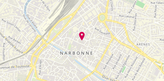 Plan de Librairie Bd et Cie, 60 Rue Droite, 11100 Narbonne
