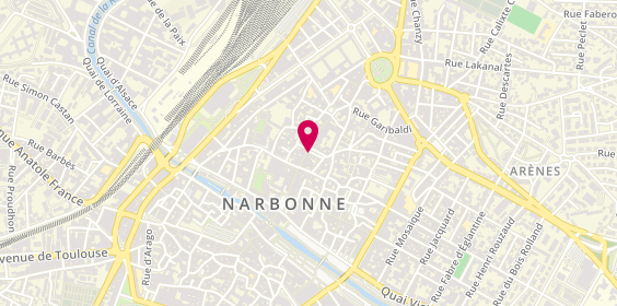 Plan de Virtual Records, 62 Rue Droite, 11100 Narbonne