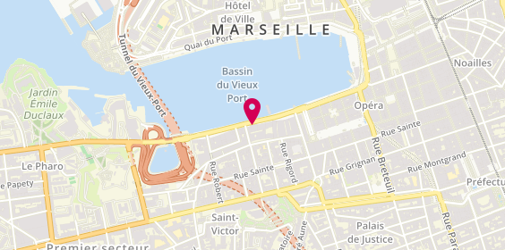 Plan de Librairie Maritime la cardinale, 26 Quai de Rive Neuve, 13007 Marseille