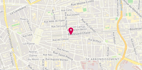 Plan de La Rêveuse, librairie-café, 92 Boulevard Chave, 13005 Marseille