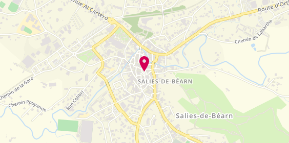 Plan de Le Moment Librairie, 3 place du Bayaa, 64270 Salies-de-Béarn
