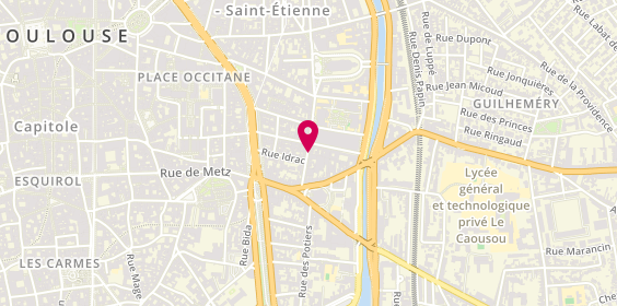 Plan de Le loup bleu, 18 Rue Pierre-Paul Riquet, 31000 Toulouse