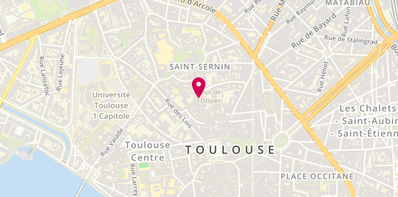Plan de Librairie Occitania, 46 Rue du Taur, 31000 Toulouse