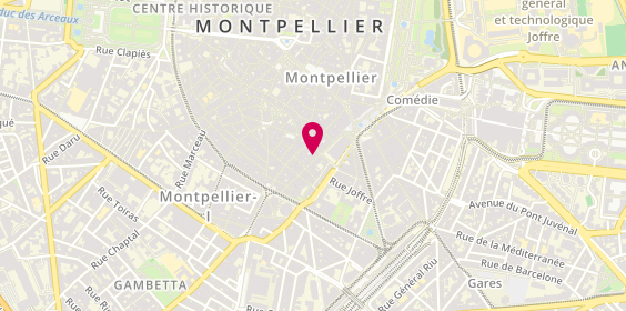 Plan de Imprimerie Papeterie Jeanjean, 14 Rue des Étuves, 34000 Montpellier