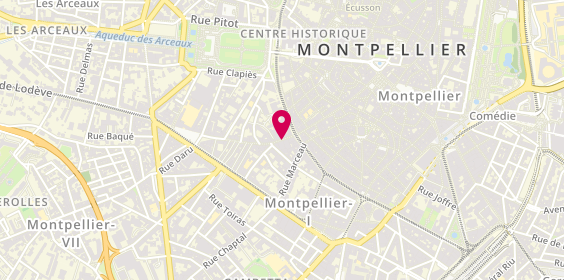 Plan de Papèterie du Courreau, 5 Rue du Faubourg du Courreau, 34000 Montpellier