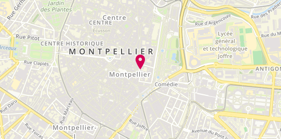 Plan de Librairie la Géosphére, 20 Rue Jacques Coeur, 34000 Montpellier