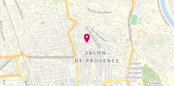 Plan de La portée des Mots, 34 Rue des Frères J. & R. Kennedy, 13300 Salon-de-Provence