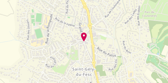 Plan de Librairie l'Ourse Bleue, 260 Grand'rue, 34980 Saint-Gély-du-Fesc
