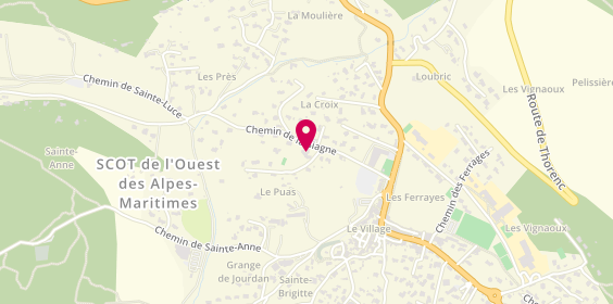 Plan de Edoya Editions, 8 chemin du Puas, 06460 Saint-Vallier-de-Thiey