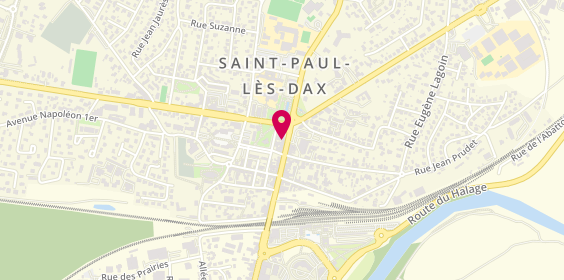 Plan de Librairie Aux Feuilles Volantes, 10 avenue de la Liberté, 40990 Saint-Paul-lès-Dax