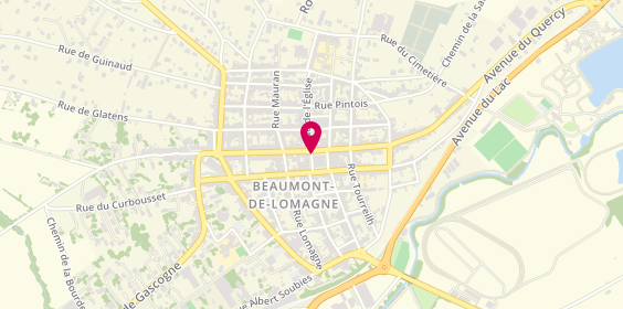 Plan de Le Plumier Argenté, 14 place Gambetta, 82500 Beaumont-de-Lomagne