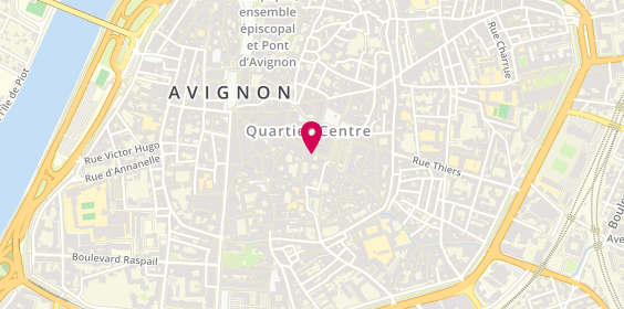 Plan de La Crognote Rieuse, 40 Rue de la Bonneterie, 84000 Avignon