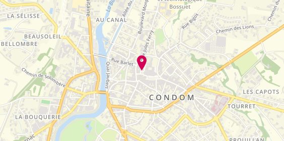 Plan de Librairie Gourmande, 3 place Bossuet, 32100 Condom