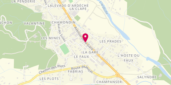 Plan de La Librairie d'Elvire, 46 avenue de la Gare, 07380 Lalevade-d'Ardèche