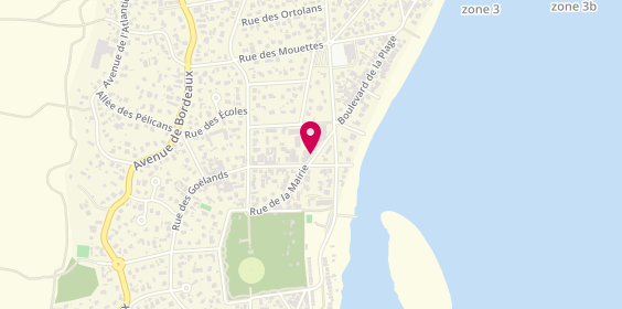 Plan de Alice Cap Ferret, librairie et cave à vin, 3 Rue de la Forestière, 33970 Lège-Cap-Ferret