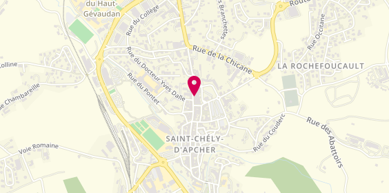 Plan de La Plume d'Or, 124 Rue Théophile Roussel, 48200 Saint-Chély-d'Apcher