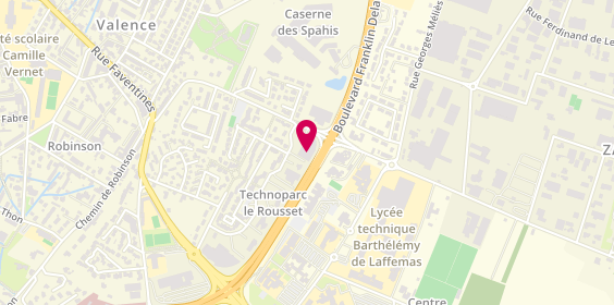 Plan de Papeterie Despesse, 58 Rue de la Forêt, 26000 Valence