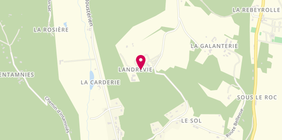 Plan de Boutique & Librairie Dzambala, 4430 Route de la Côte de Jor, Lieu-Dit Landrevie, 24290 Saint-Léon-sur-Vézère