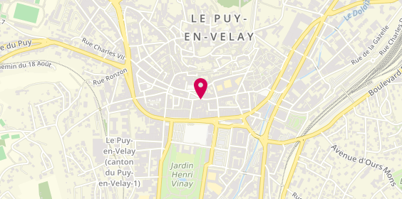 Plan de Librairie Chat Perché, 18 Rue Chaussade, 43000 Le Puy-en-Velay