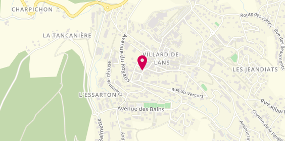 Plan de Au Temps Retrouvé, 46 place des Martyrs, 38250 Villard-de-Lans