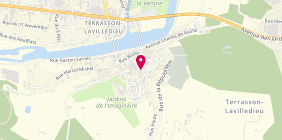 Plan de Les Mots sucrés salés, 6 Rue de la Liberté, 24120 Terrasson-Lavilledieu