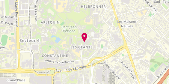 Plan de Librairie des Baladins, 20 Place Géants, 38100 Grenoble