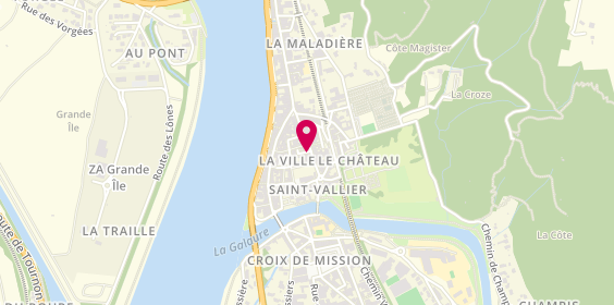 Plan de Des Saveurs et des Mots, 13 Rue de Verdun, 26240 Saint-Vallier