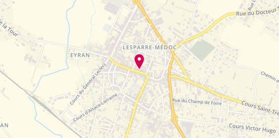 Plan de Le Calebassier de Lesparre, 37 Rue Jean Jacques Rousseau, 33340 Lesparre-Médoc