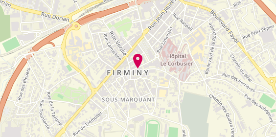 Plan de L'Hirondaine, 10 Rue Benoît Frachon, 42700 Firminy