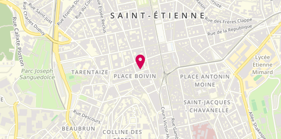 Plan de La Cigue, 14 Rue Sainte-Catherine, 42000 Saint-Étienne