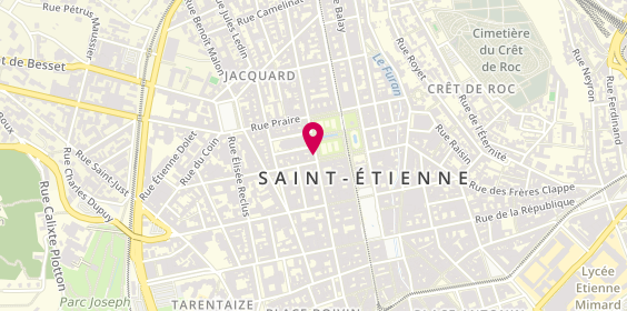 Plan de Sadoui Zahia, Ens Tabac Presse 7 Place Jean Jaurès, 42000 Saint-Étienne
