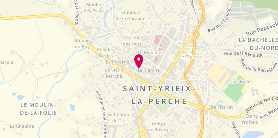 Plan de Les Oiseaux Livres, 3 Place du Marché, 87500 Saint-Yrieix-la-Perche