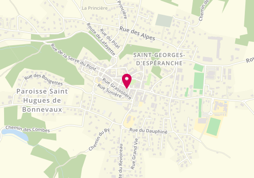 Plan de Noir Sur Blanc, 16 Rue Marchande, 38790 Saint-Georges-d'Espéranche