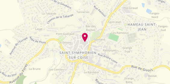 Plan de Les Sens des Mots, 54 Grande Rue, 69590 Saint-Symphorien-sur-Coise