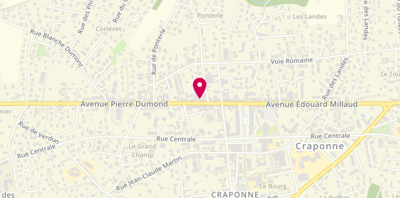 Plan de Rouge Papier, 106 avenue Pierre Dumond, 69290 Craponne