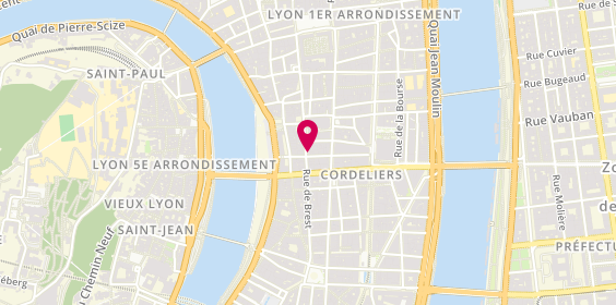 Plan de Librairie Passages, 11 Rue de Brest, 69002 Lyon