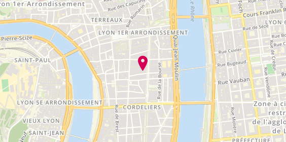 Plan de Le Bal des Ardents, 17 Rue Neuve, 69001 Lyon