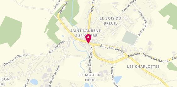 Plan de L'Encre Bleue, 5 Rue de la République, 87310 Saint-Laurent-sur-Gorre