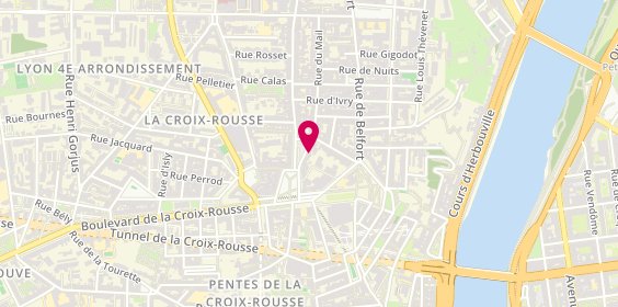 Plan de Librairie des Canuts, 17 place de la Croix-Rousse, 69004 Lyon