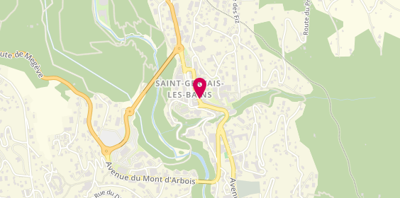 Plan de Le Kiosque, 57 avenue du Mont d'Arbois, 74170 Saint-Gervais-les-Bains