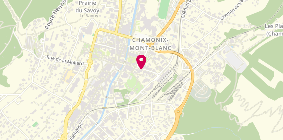 Plan de La librairie sauvage, 178 avenue Michel Croz, 74400 Chamonix-Mont-Blanc