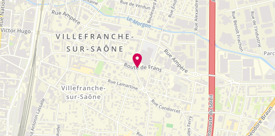 Plan de One Store Orient, 710 Route de Frans, 69400 Villefranche-sur-Saône