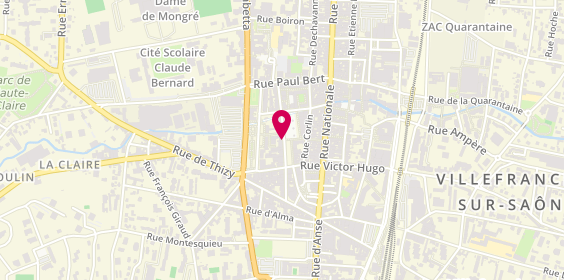 Plan de Librairie des Marais, 92 Rue de la République, 69400 Villefranche-sur-Saône