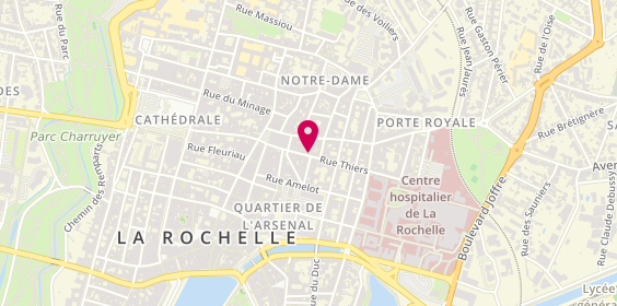 Plan de Les Belles Histoires, 17 Rue Thiers, 17000 La Rochelle