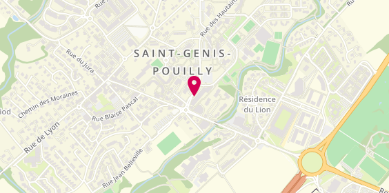 Plan de Les Arts Frontières, 2 Rue des Hautains, 01630 Saint-Genis-Pouilly