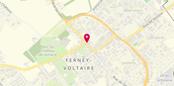 Plan de Les Arts Frontières : Librairie de ContreBande Dessinée, 34 Grand' Rue, 01210 Ferney-Voltaire