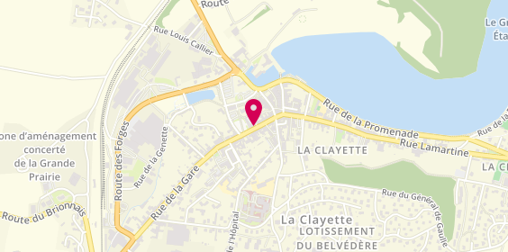 Plan de Librairie Papeterie 2 B, 59 Rue Centrale, 71800 La Clayette
